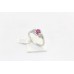 Sterling Silver 925 Ring Natural Ruby Gem Stone Diamonds Womens Handmade A452